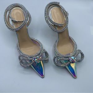 Mach & Mach Victoria Double Bow Pointed Toe Pumps